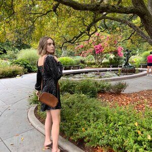 Ralph Lauren RLL VINTAGE LEATHER BROWN CROSSBODY PURSE